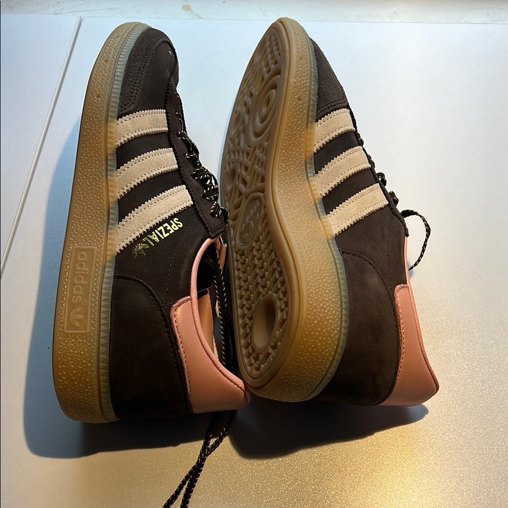 Adidas Spezial Brown with Pink Accents Sneakers - Picture 4 of 4
